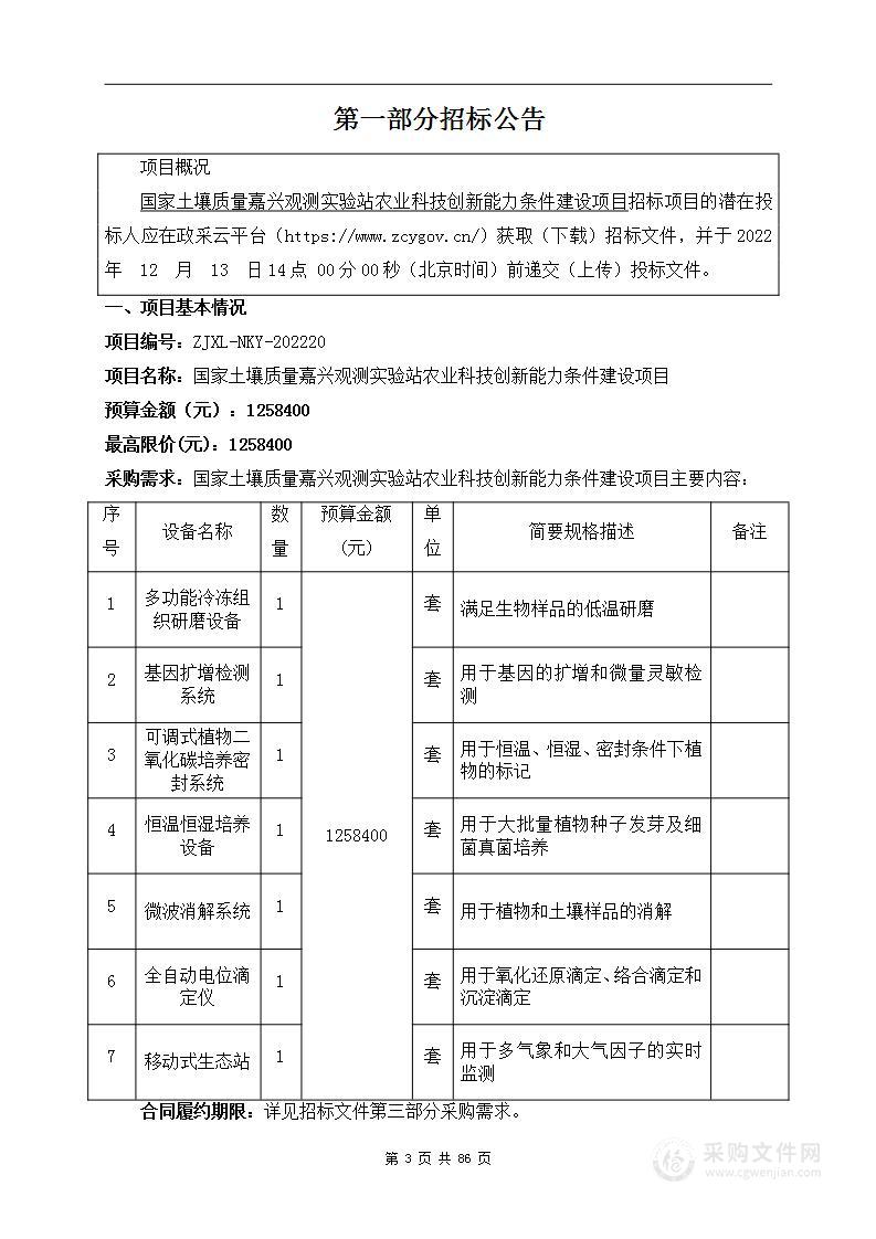 国家土壤质量嘉兴观测实验站农业科技创新能力条件建设项目