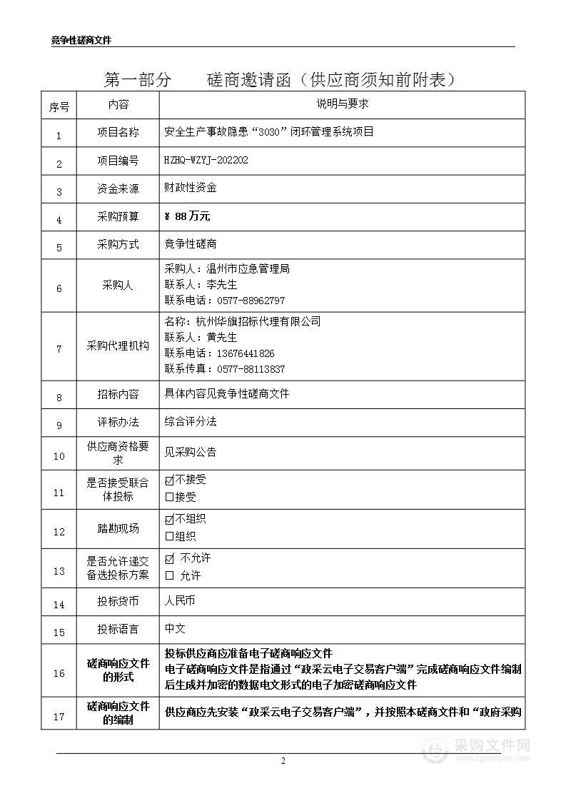 安全生产事故隐患“3030”闭环管理系统项目