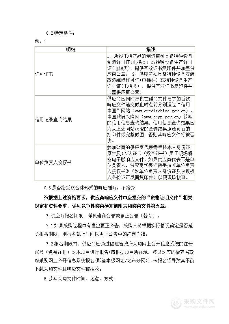 中共建宁县委党校改造提升项目——电梯设备采购项目