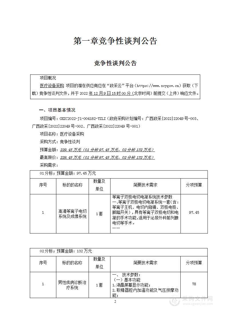 云之龙咨询集团有限公司医疗设备采购