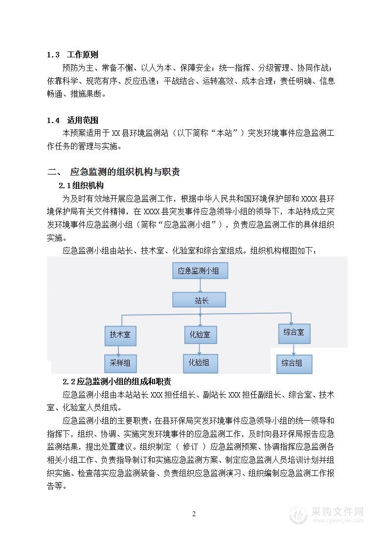 环境监测站突发环境事件应急预案