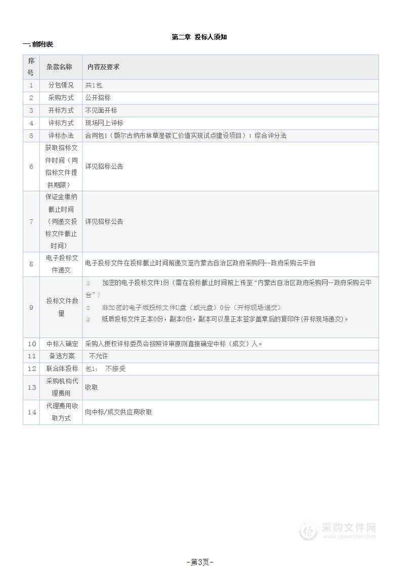 额尔古纳市林草湿碳汇价值实现试点建设项目