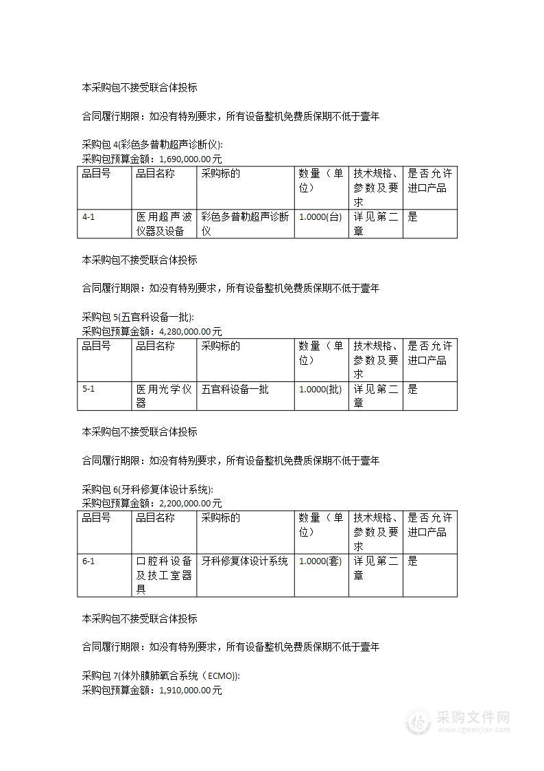 东莞市南城医院扩容提质一期追加医疗设备