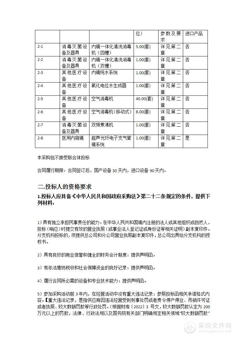 广医五院医疗设备采购项目（十六）