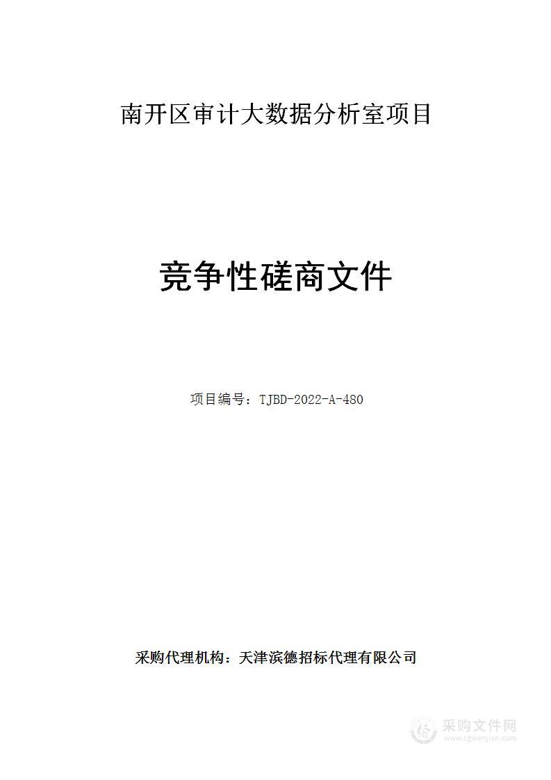 南开区审计大数据分析室项目