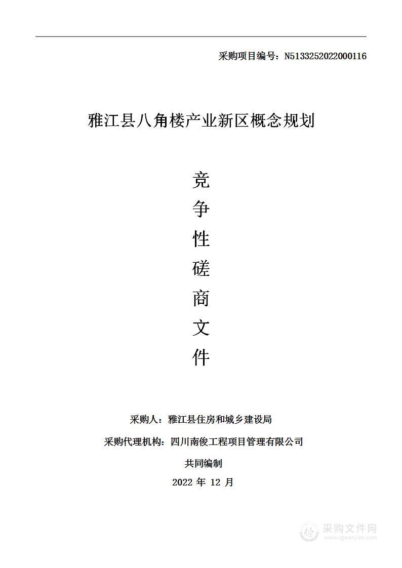 雅江县八角楼产业新区概念规划