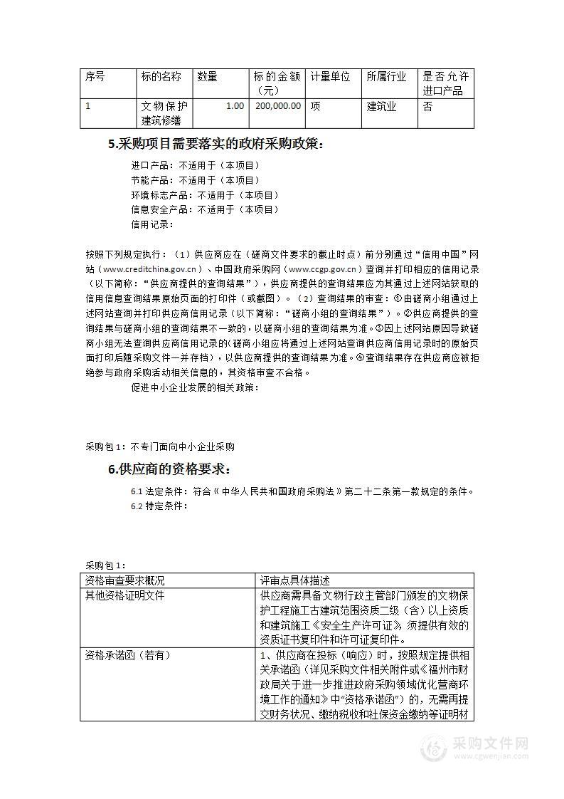 谢氏民居抢救性修缮工程