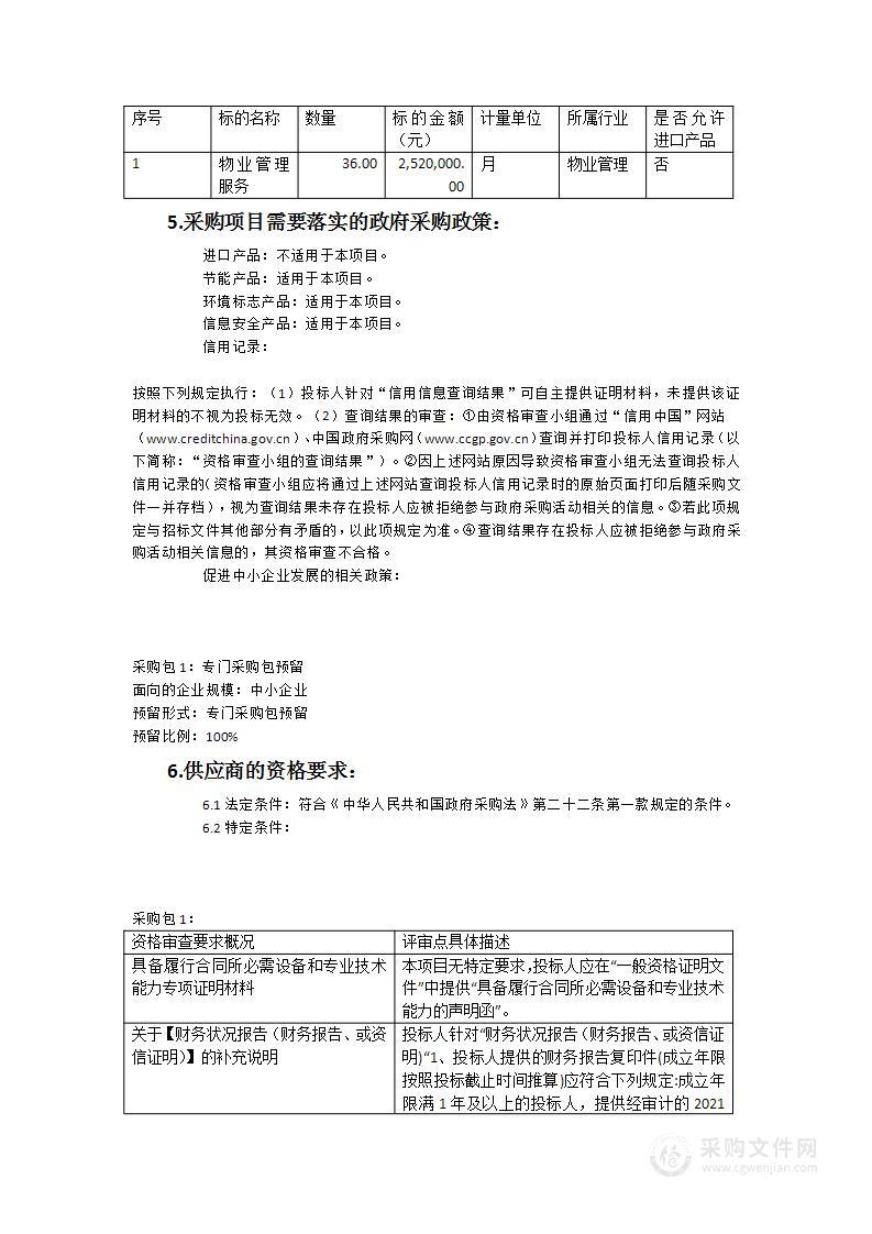 福建师范大学附属小学校园物业管理服务采购项目