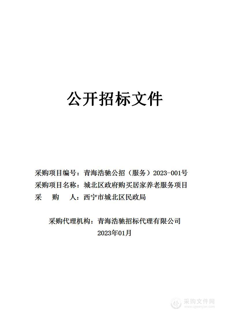 城北区政府购买居家养老服务项目