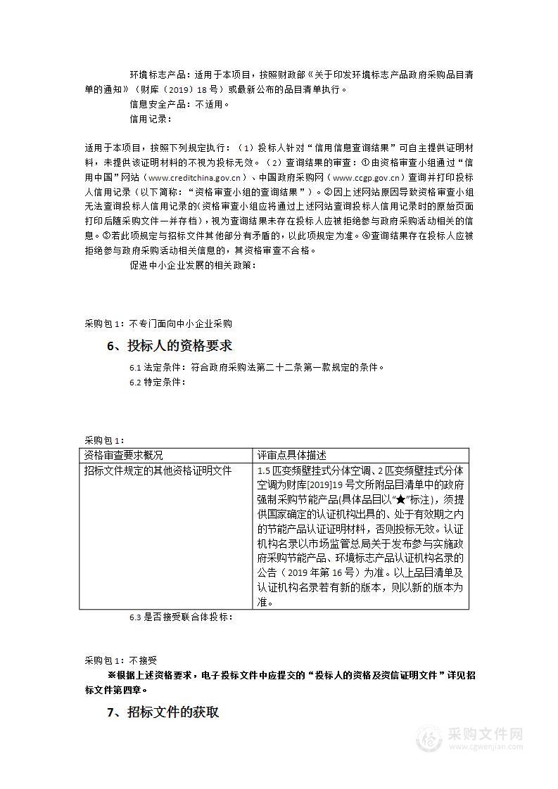 福建工程学院旗山校区学生公寓空调设备租赁项目