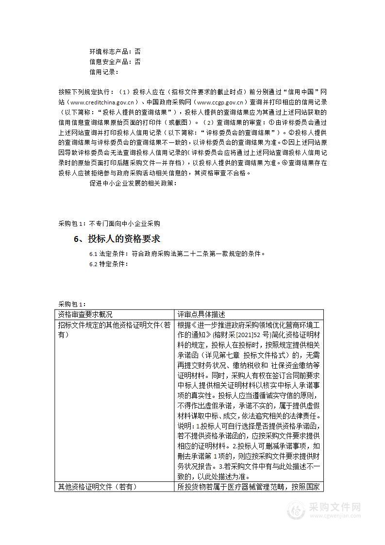 福建省福清市医院2022年度医疗设备采购项目二十二采购项目