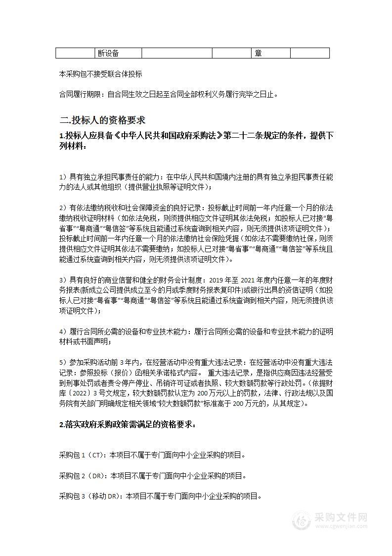 中山大学孙逸仙纪念医院深汕中心医院采购医疗设备招标项目