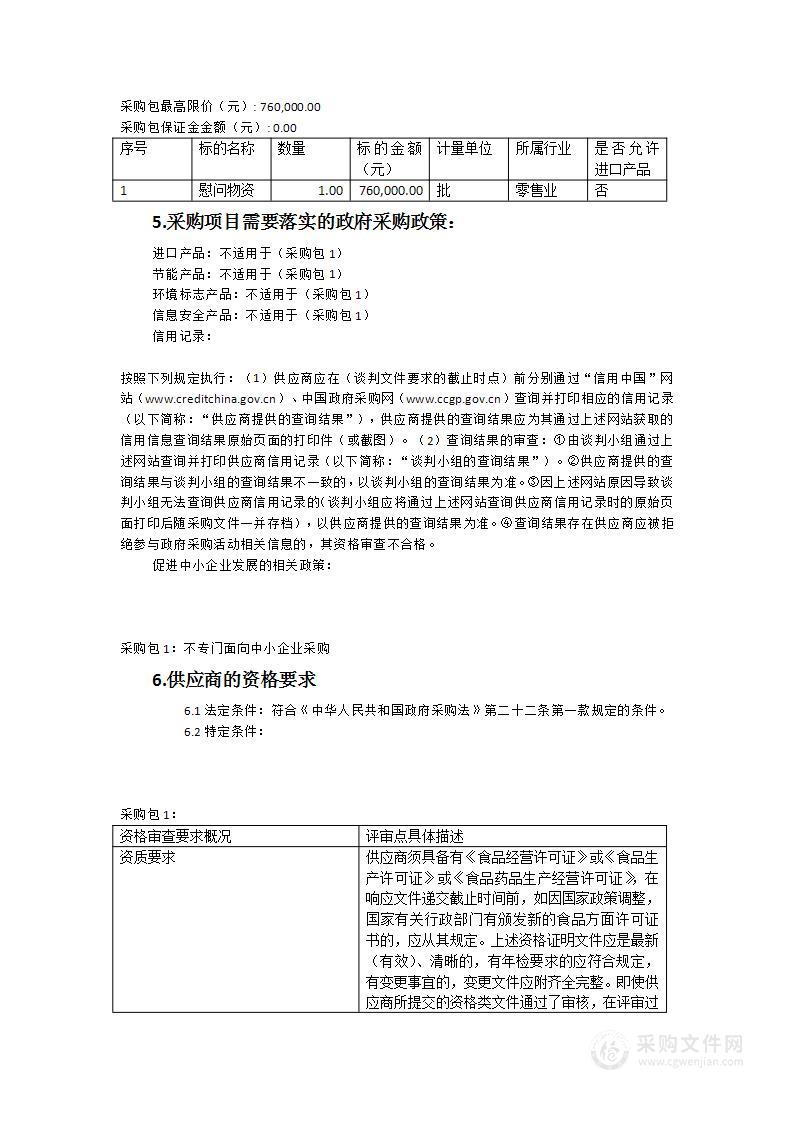 鼓楼区退役军人事务局2023年“春节”慰问物资采购