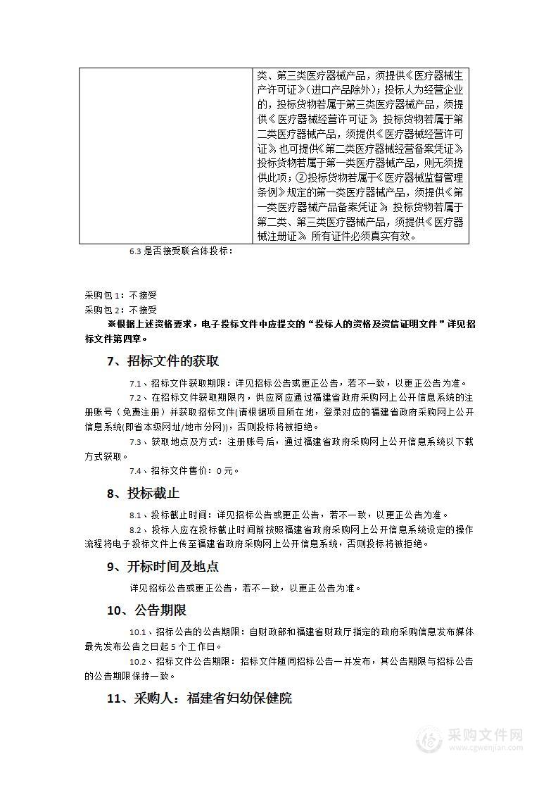 多参数生物反馈仪等医疗设备采购项目