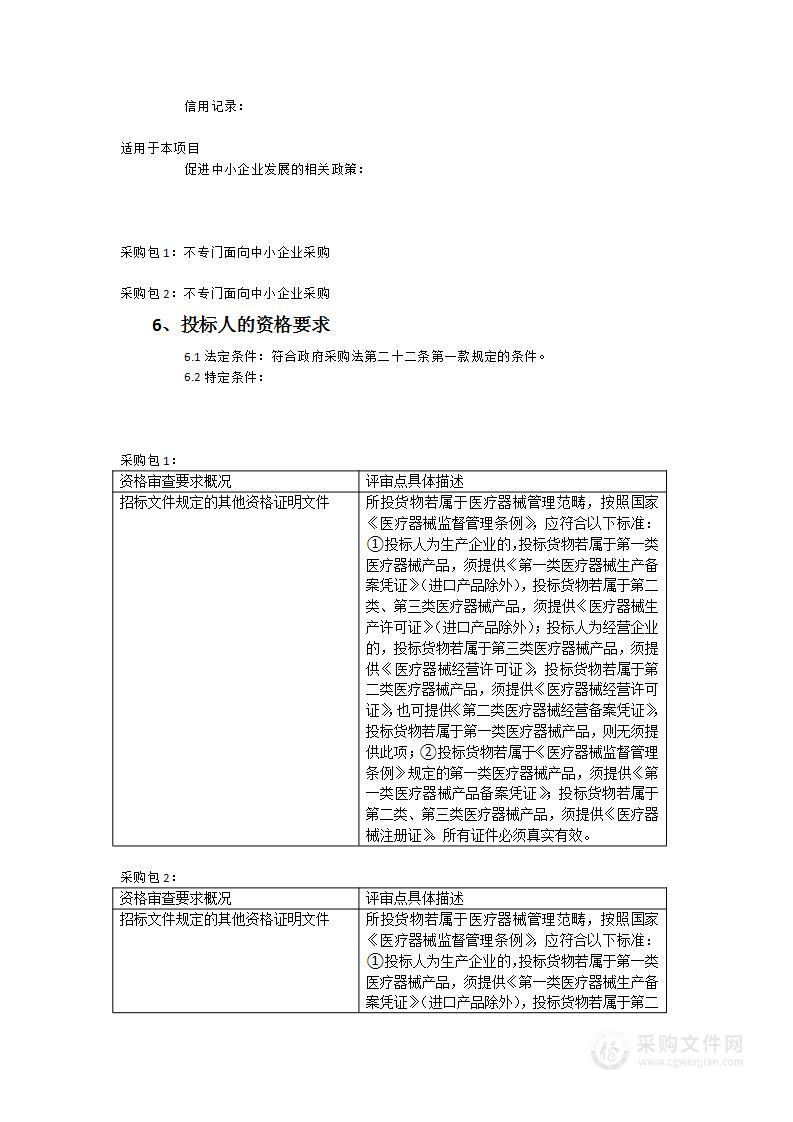 多参数生物反馈仪等医疗设备采购项目