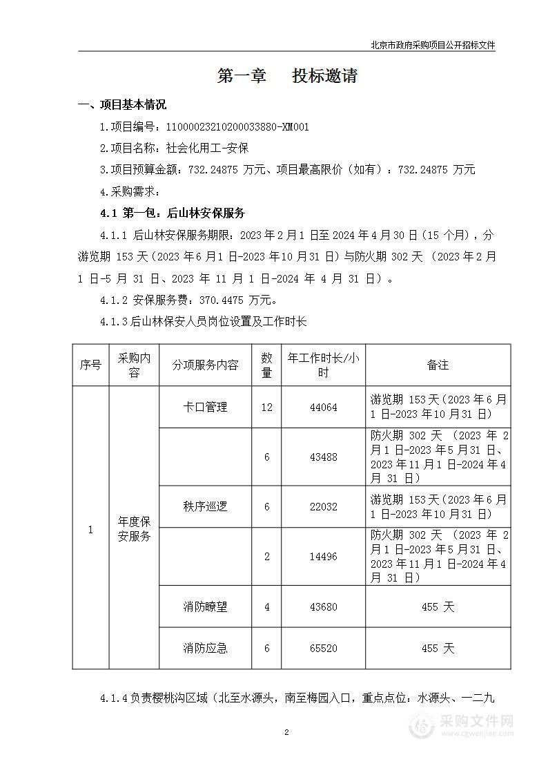 社会化用工-安保（第一包）