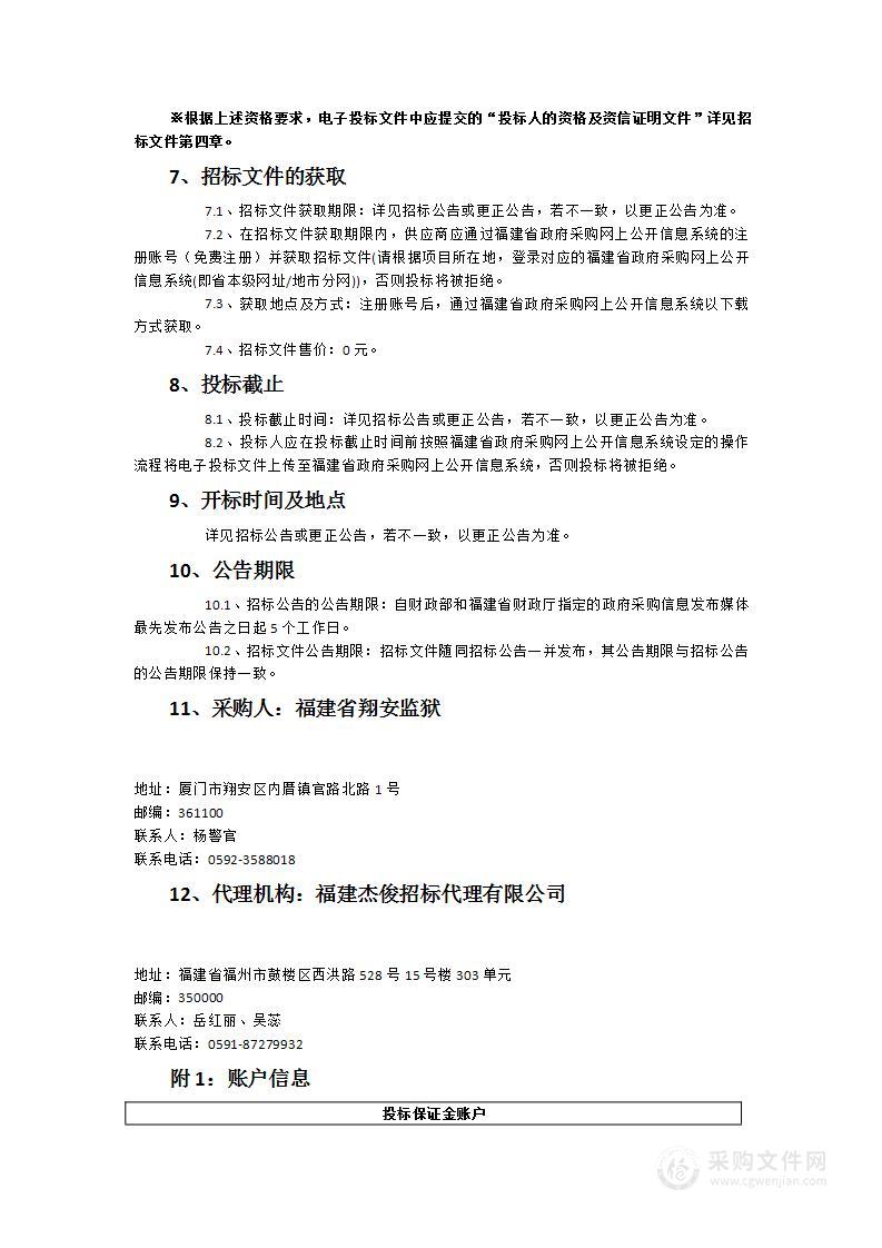 福建省翔安监狱数字集群无线通信系统及武警对讲采购项目