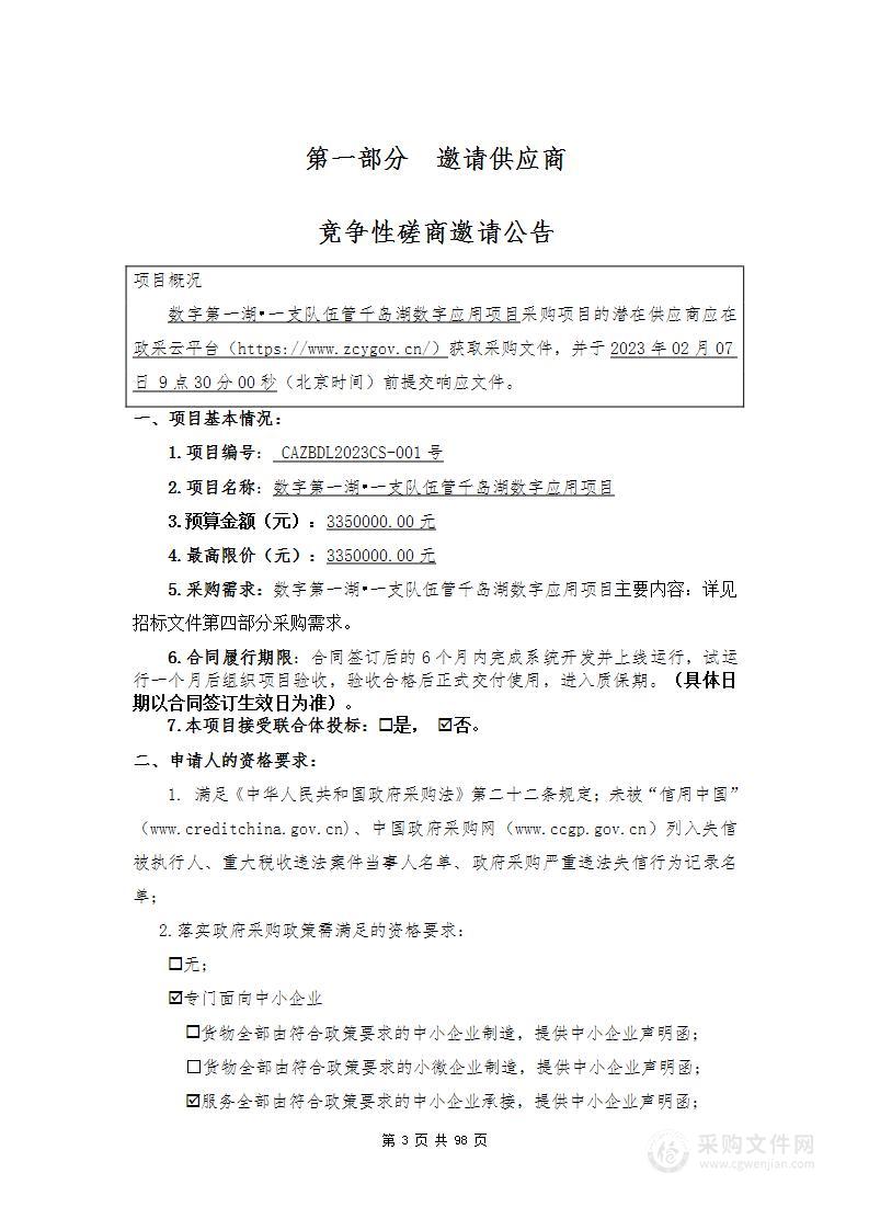 数字第一湖•一支队伍管千岛湖数字应用项目