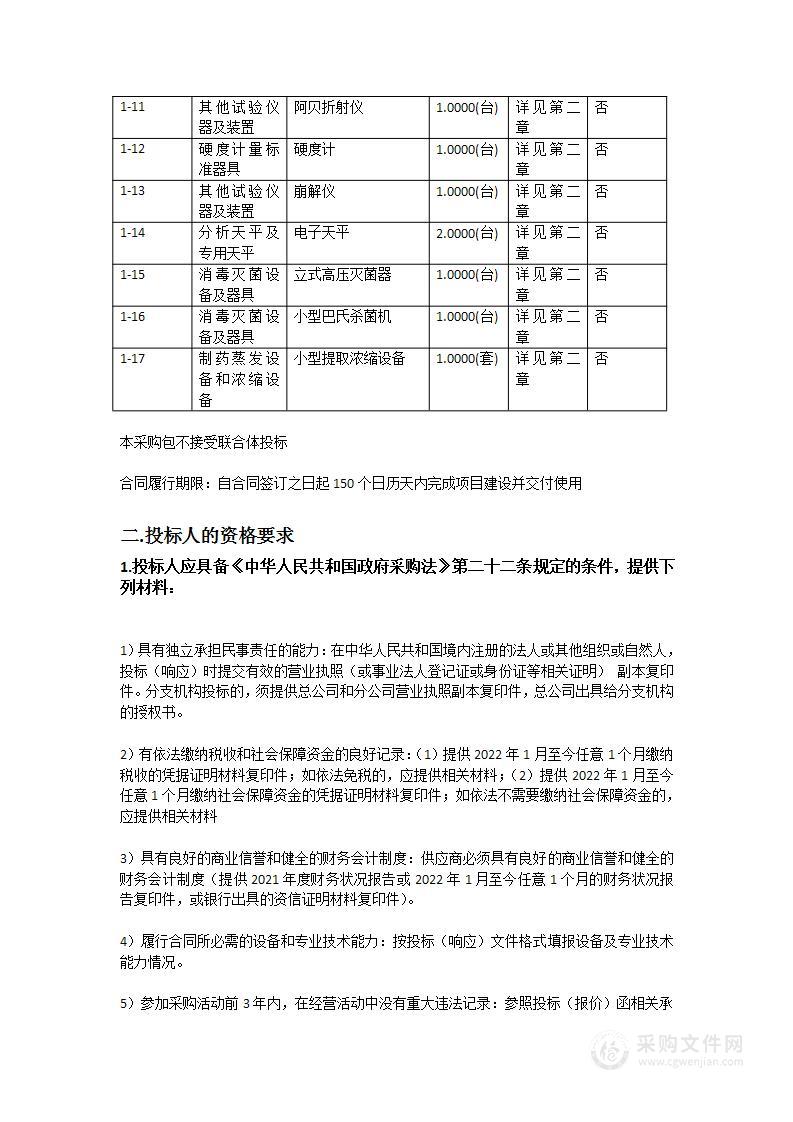 云城区国家现代农业产业园产业园科技支撑与成果转化项目国产仪器采购-衍生健康医药（广东）有限公司