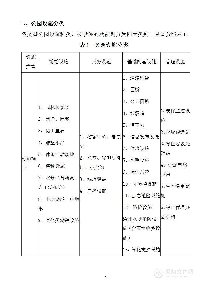 公园设施维护技术方案