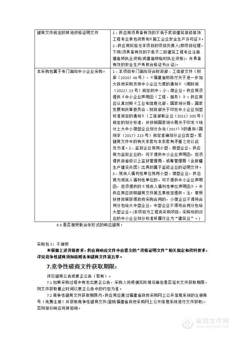 福建江夏学院公体部学生生活区健身体验馆项目