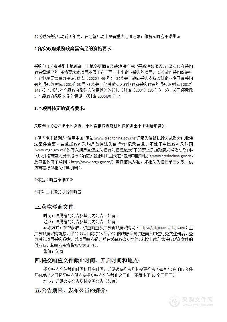 洛浦街土地巡查、土地变更调查及耕地保护进出平衡测绘服务