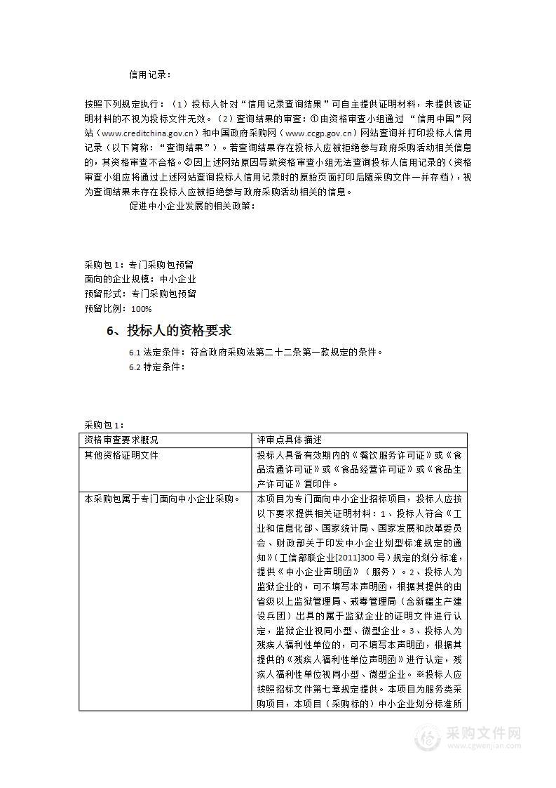 福建省经济信息中心食堂管理服务项目