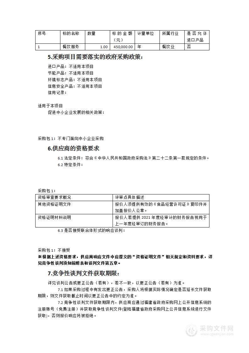 五四路办公区机关食堂劳务服务