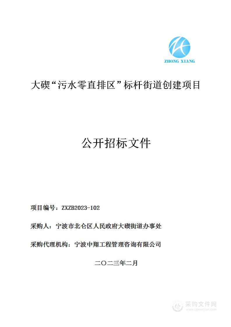 大碶“污水零直排区”标杆街道创建项目