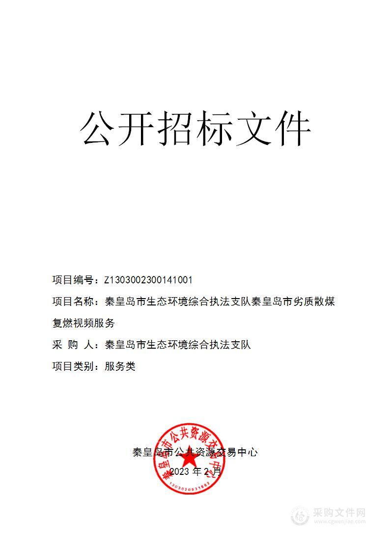 秦皇岛市生态环境综合执法支队秦皇岛市劣质散煤视频复燃视频服务