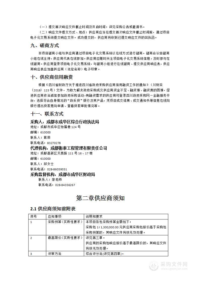 成都市成华区综合行政执法局干部职工健康体检项目