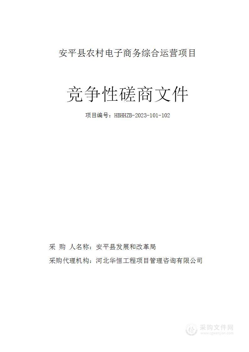 安平县农村电子商务综合运营项目