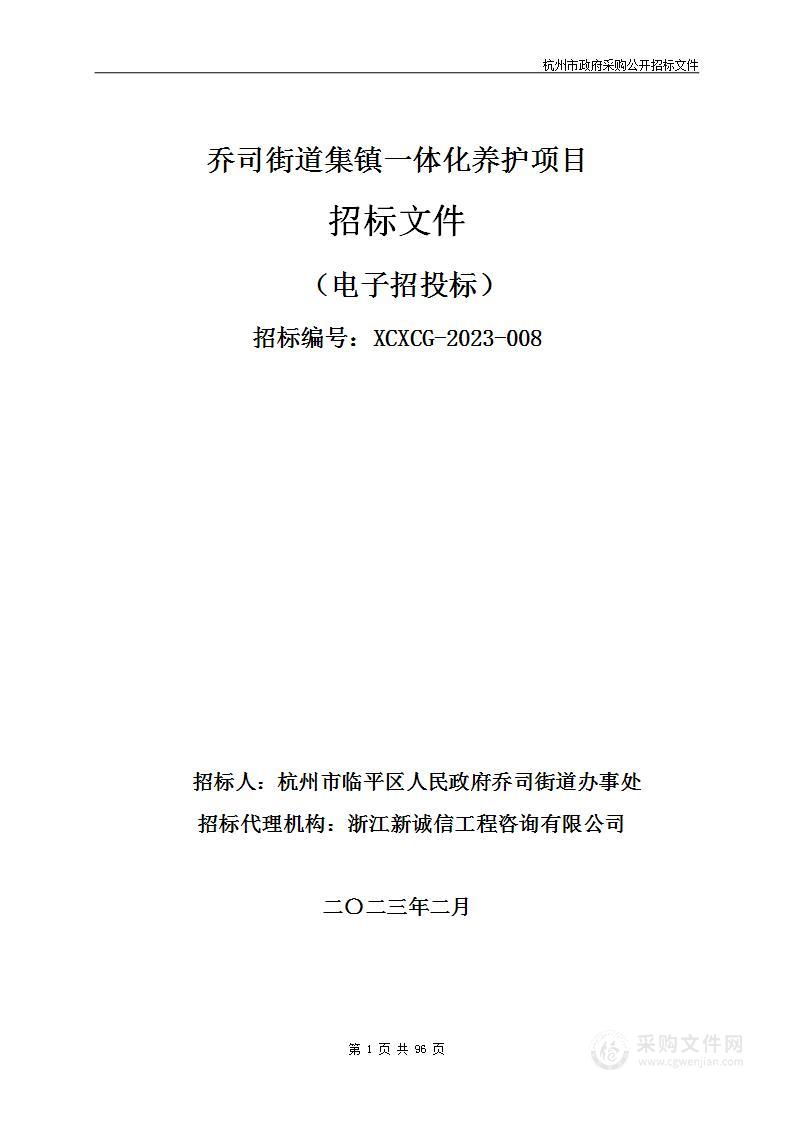 乔司街道集镇一体化养护项目