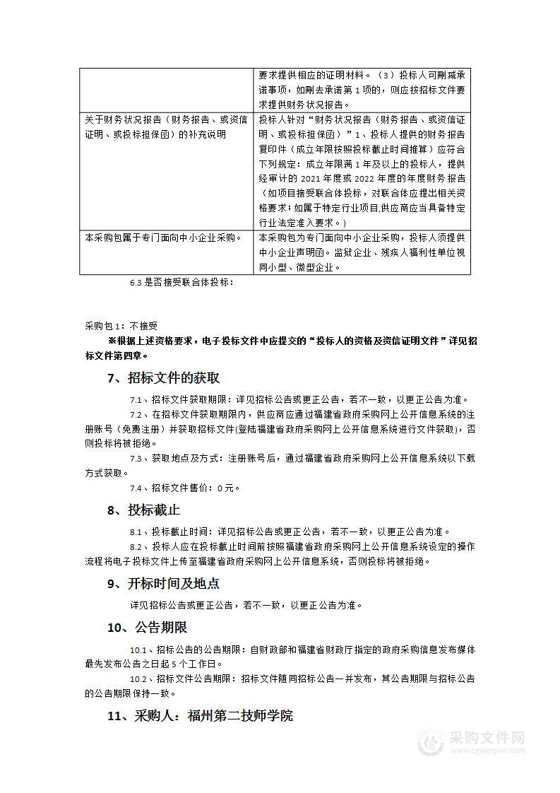 福州第二技师学院2023招生宣传广告服务购买服务类采购项目