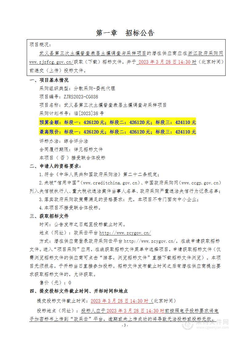 武义县第三次土壤普查表层土壤调查与采样项目