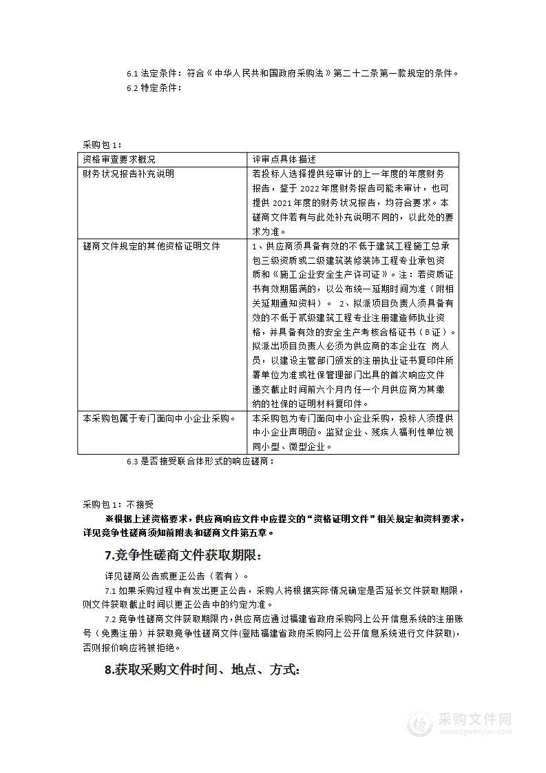 福建省漳州市皮肤病防治院工程咨询管理服务202124服务类采购项目(门诊楼和办公室装修工程)