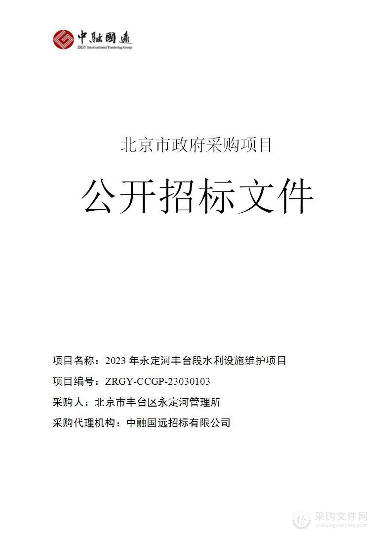 2023年永定河丰台段水利设施维护项目