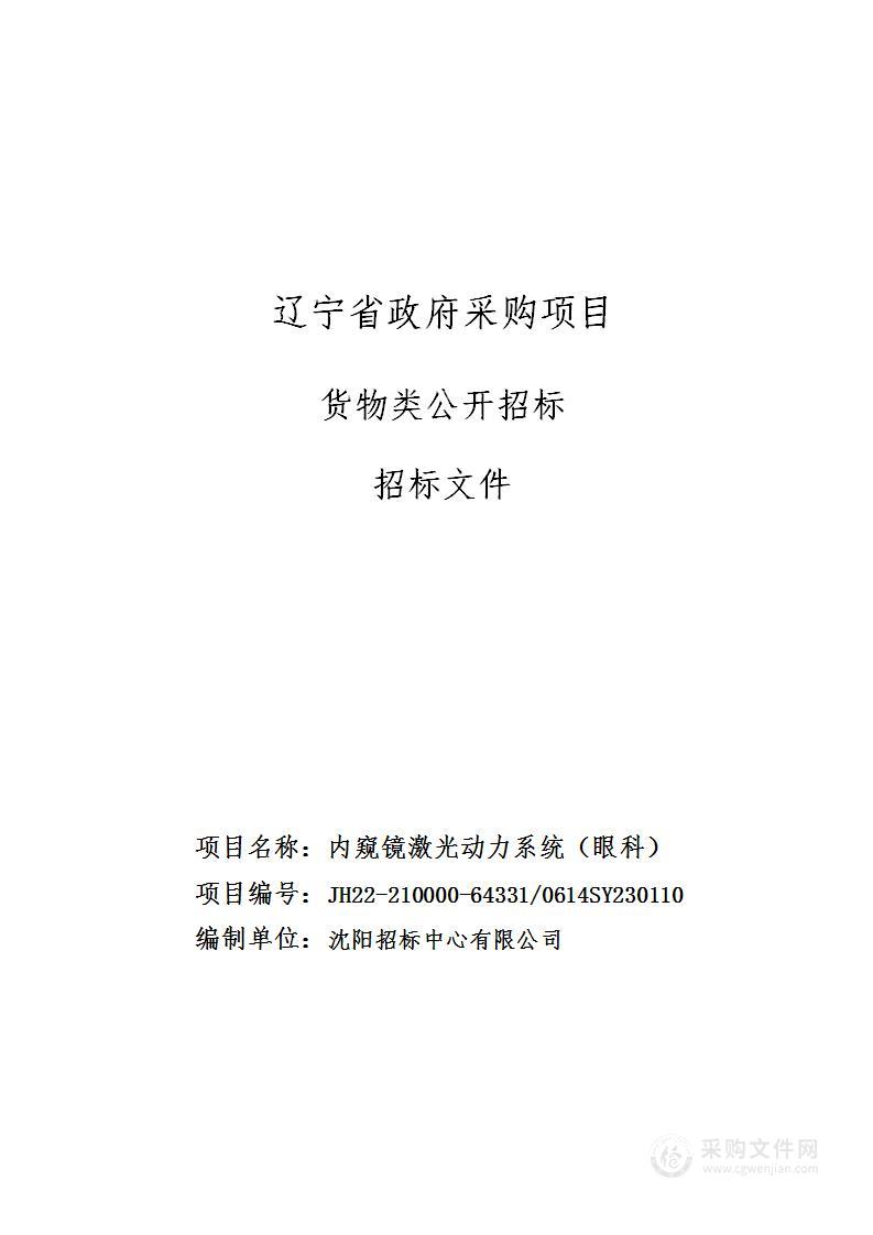 内窥镜激光动力系统（眼科）