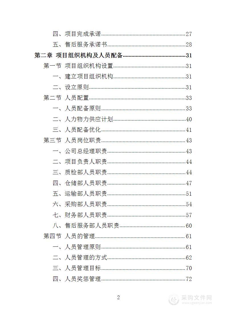 酒店健身房设备采购项目投标方案