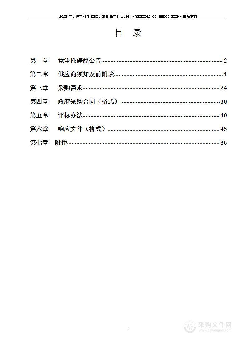 2023年高校毕业生招聘、就业指导活动项目