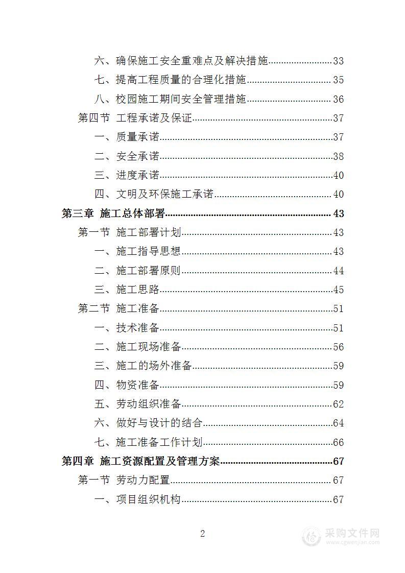 学校实训基地改造工程投标方案