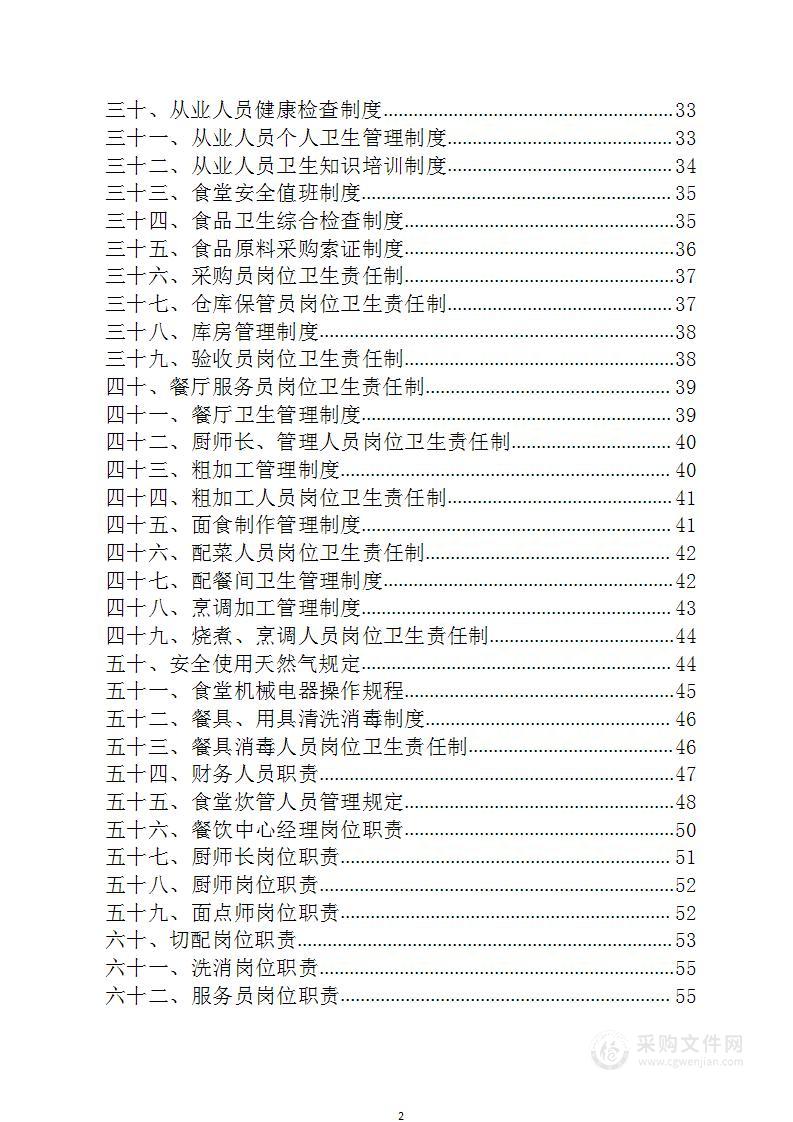 食堂承包经营管理制度