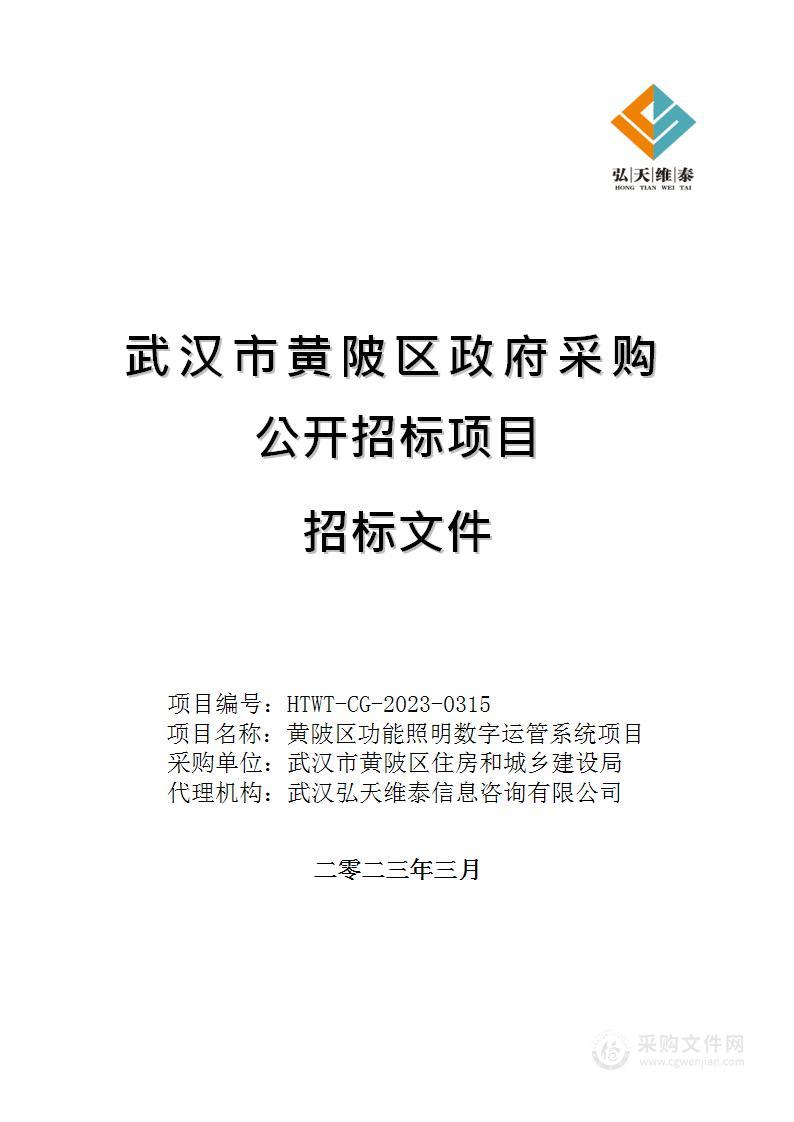 黄陂区功能照明数字运管系统项目