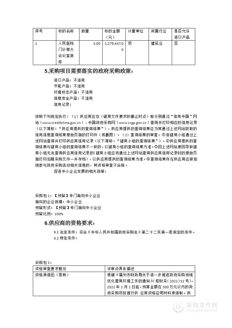 人民医院大会议室提升改造项目