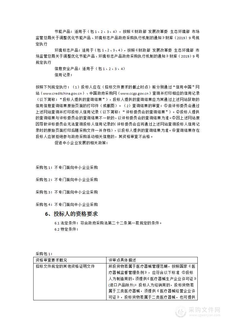 上杭县医院关于冲击波疼痛治疗系统等医疗设备一批的采购项目