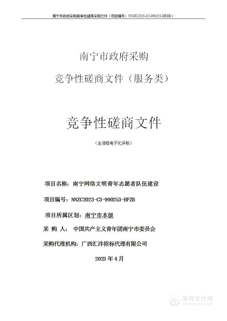 南宁网络文明青年志愿者队伍建设