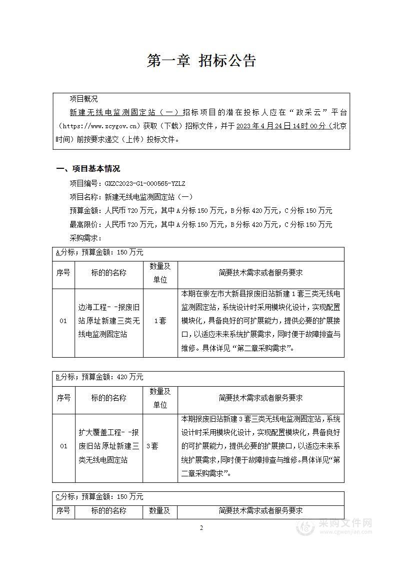 新建无线电监测固定站（一）