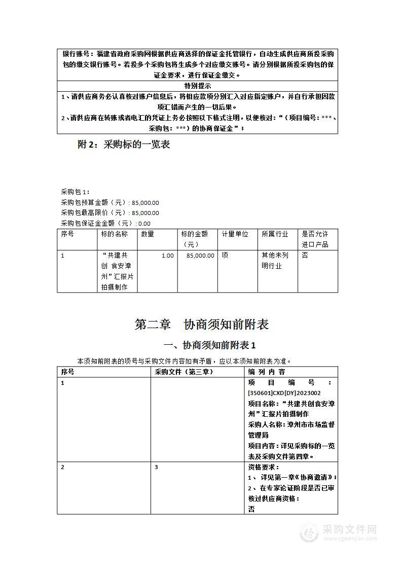 “共建共创食安漳州”汇报片拍摄制作