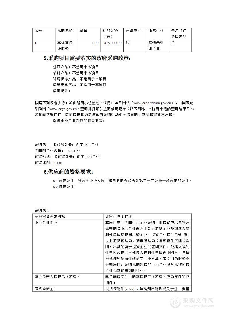 2023年高标准农田建设项目第二批设计服务费