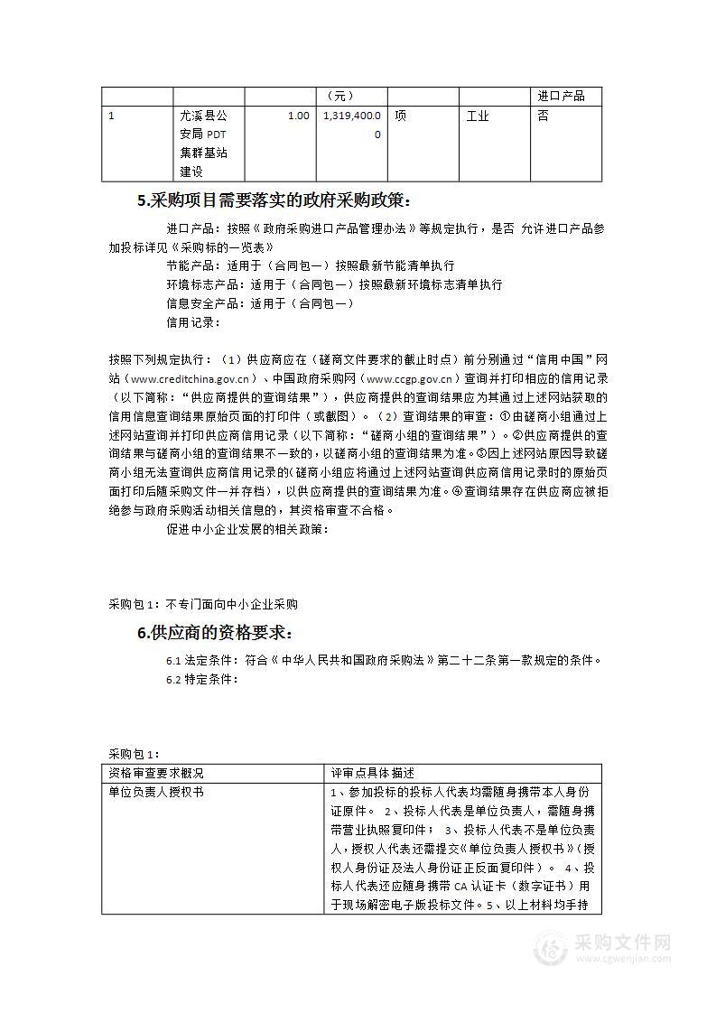 尤溪县公安局PDT集群基站建设